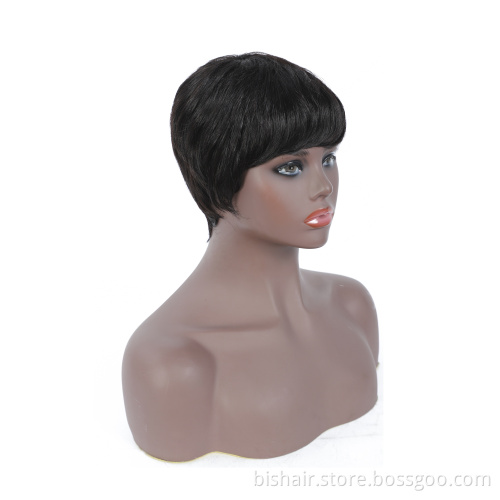 best sale wave short pixie wig top quality pixie curly short wigs wholesale price pixie cut machine made wig